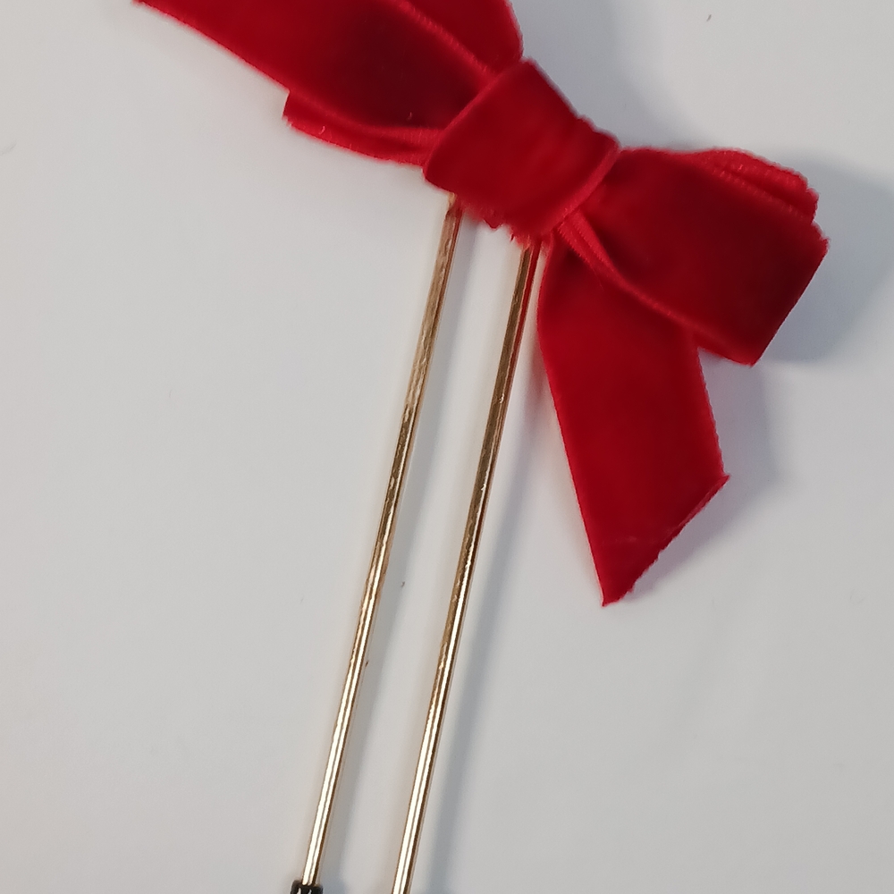 Petite Red Velvet  Bows 4
